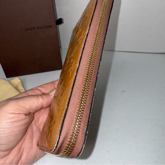 Louis Vuitton Caramel vernis zippy long Monogram Wallet - Picture 11 of 16